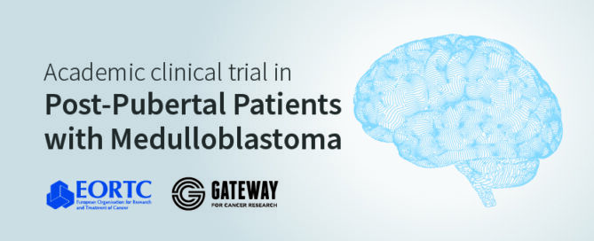 Gateway Cancer Research Grant EORTC Brain Tumour Clinical Trial - Collaboration banner