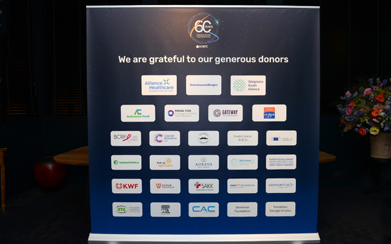 EORTC Cancer Research Fund Donors banner